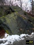 Steinbruch an der Lehnamühle bei Weida in Ostthüringen, (D) (18) 20. Februar 2012 (Berga-Formation - Ordovizium).JPG